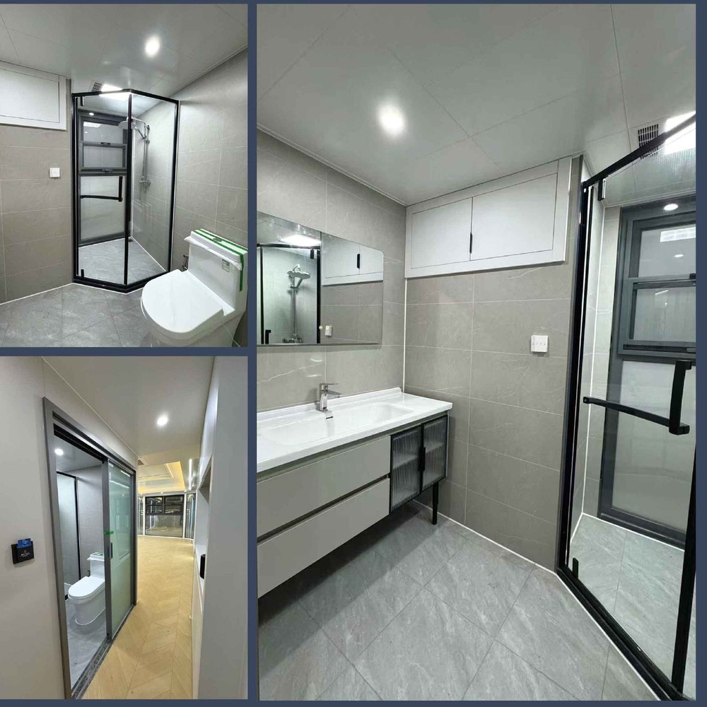 Integrated bathroom inside a space capsule home