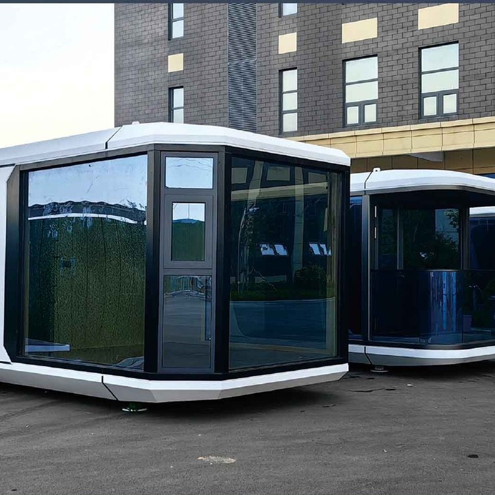 Multiple capsule homes prepared for a project