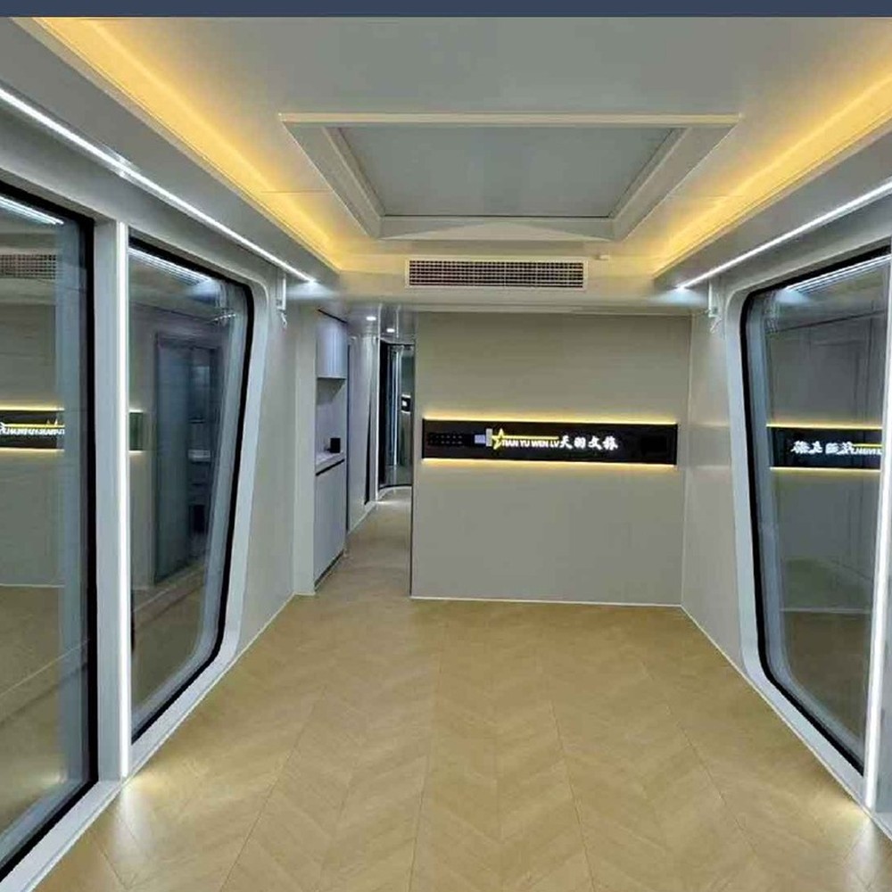 Smart control interior of a space capsule home